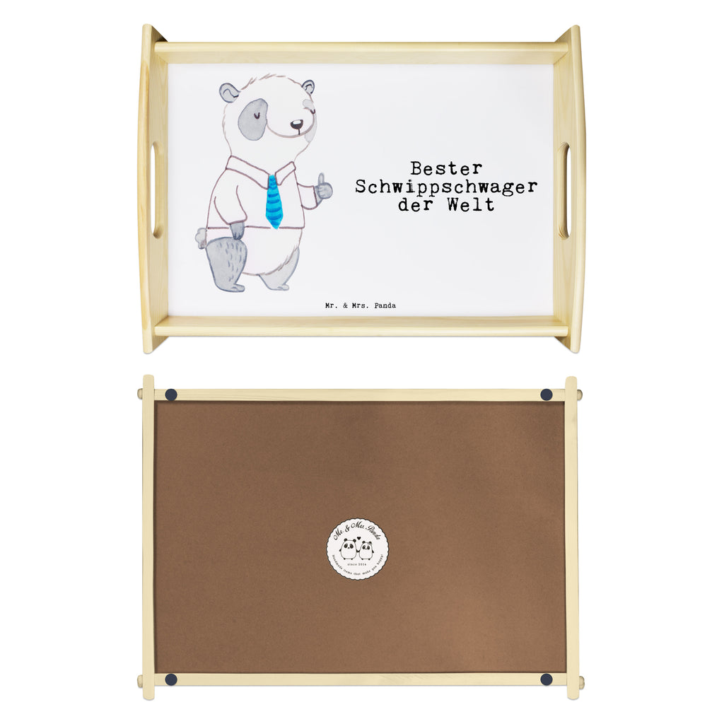 Serviertablett Panda Bester Schwippschwager der Welt Serviertablett, Tablett, Holztablett, Küchentablett, Dekotablett, Frühstückstablett, für, Dankeschön, Geschenk, Schenken, Geburtstag, Geburtstagsgeschenk, Geschenkidee, Danke, Bedanken, Mitbringsel, Freude machen, Geschenktipp, Schwippschwager, Schwibschwager, Schwipschwager, Schwager, Schwager des Ehepartners, Familie, Verwandtschaft, angeheiratet