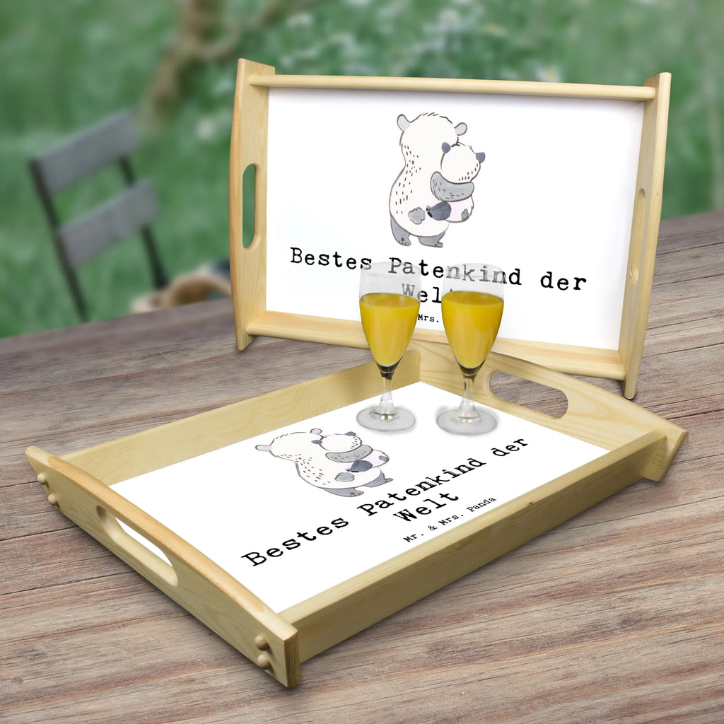 Serviertablett Panda Bestes Patenkind der Welt Serviertablett, Tablett, Holztablett, Küchentablett, Dekotablett, Frühstückstablett, für, Dankeschön, Geschenk, Schenken, Geburtstag, Geburtstagsgeschenk, Geschenkidee, Danke, Bedanken, Mitbringsel, Freude machen, Geschenktipp, Patenkind, Paten Kind, Pate, Taufe, Taufgeschenk, Patenonkel, Patentante, Tauffeier, Täufling, Nichte, Neffe