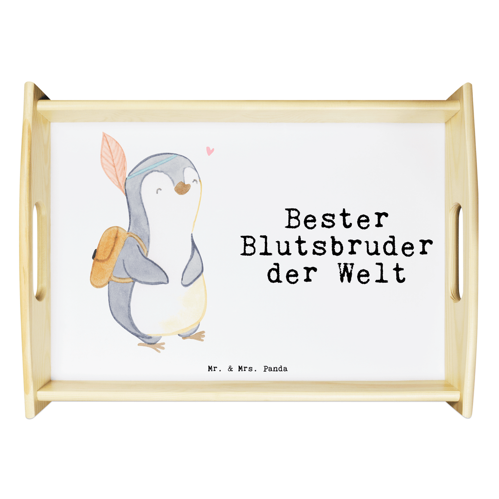 Serviertablett Pinguin Bester Blutsbruder der Welt Serviertablett, Tablett, Holztablett, Küchentablett, Dekotablett, Frühstückstablett, für, Dankeschön, Geschenk, Schenken, Geburtstag, Geburtstagsgeschenk, Geschenkidee, Danke, Bedanken, Mitbringsel, Freude machen, Geschenktipp, Blutsbruder, Blutsgeschwister, Freund, Brüder, Geschwister, Bruderherz, Brother, Familie, Kleinigkeit, Bester, Sido