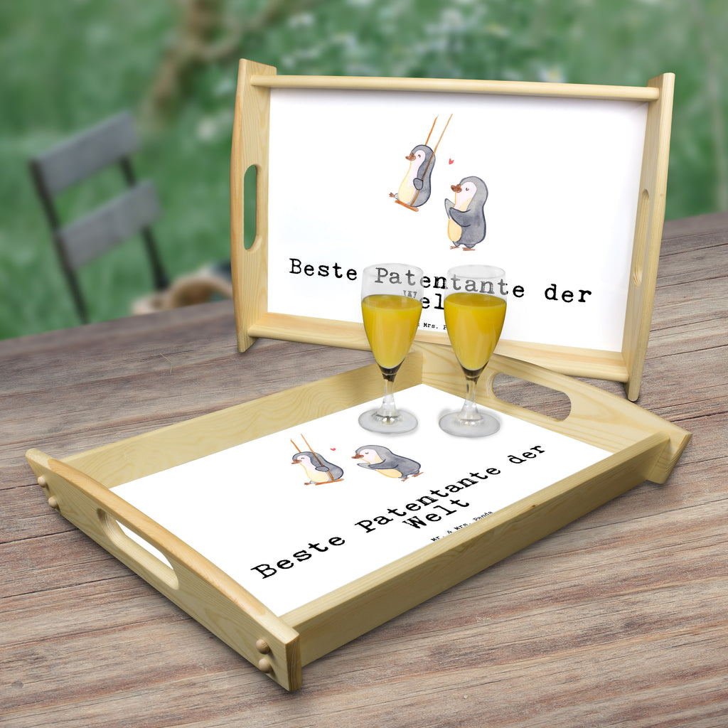 Serviertablett Pinguin Beste Patentante der Welt Tablett, Holztablett, Küchentablett, Dekotablett, Frühstückstablett, für, Dankeschön, Geschenk, Schenken, Geburtstag, Geburtstagsgeschenk, Geschenkidee, Danke, Bedanken, Mitbringsel, Freude machen, Geschenktipp, Patentante, Paten Tante, Lieblingstante, Taufpartner, Taufe, Familie, Kleinigkeit, Nichte, Neffe