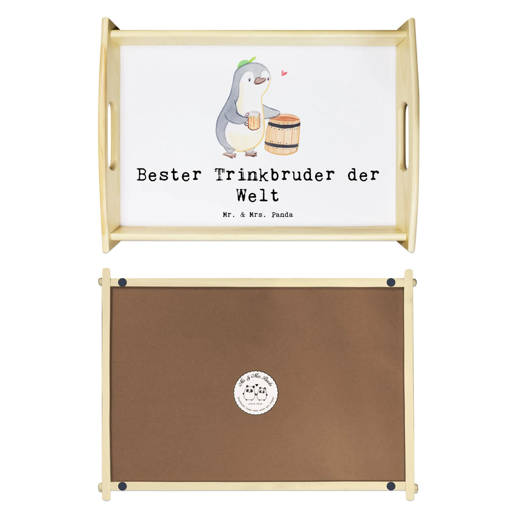 Serviertablett Pinguin Bester Trinkbruder der Welt Serviertablett, Tablett, Holztablett, Küchentablett, Dekotablett, Frühstückstablett, für, Dankeschön, Geschenk, Schenken, Geburtstag, Geburtstagsgeschenk, Geschenkidee, Danke, Bedanken, Mitbringsel, Freude machen, Geschenktipp, Trinkbruder, Trinkkumpel, Kumpel, Saufkumpane, Kumpane, Trinken, Party, Kleinigkeit