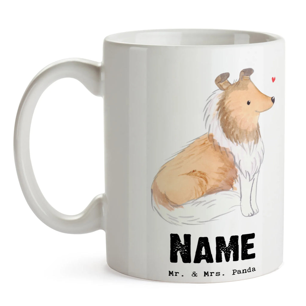 Personalisierte Tasse Langhaar Collie Lebensretter Personalisierte Tasse, Namenstasse, Wunschname, Personalisiert, Tasse, Namen, Drucken, Tasse mit Namen, Hund, Hunderasse, Rassehund, Hundebesitzer, Geschenk, Tierfreund, Schenken, Welpe, Langhaar Collie, britischer Hütehund