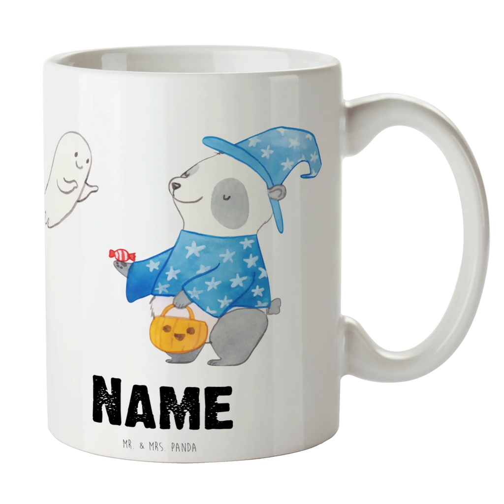 Personalisierte Tasse Panda Zauberer Personalisierte Tasse, Namenstasse, Wunschname, Personalisiert, Tasse, Namen, Drucken, Tasse mit Namen, Halloween, Deko, Martinssingen, Dekoration, Geschenke, Schenken, Halloween Deko, Trick or Treat, Süßes sonst gibt's saures, Panda, Zauberer, Gespenst