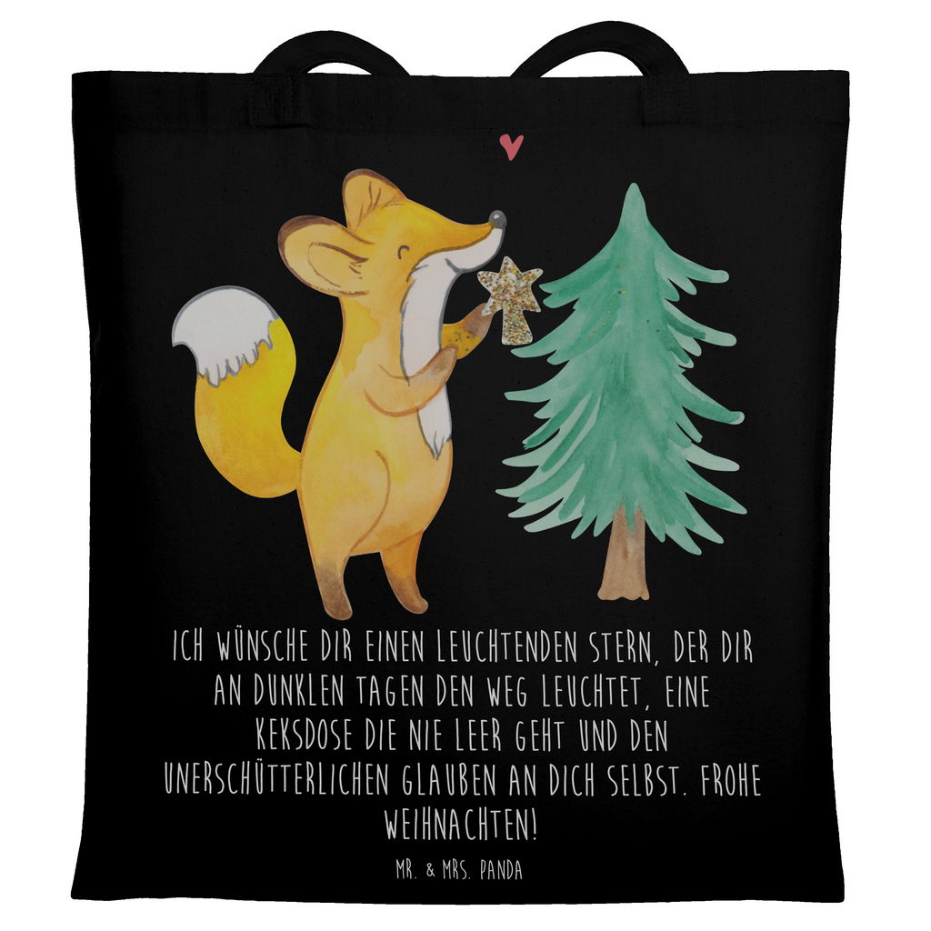 Tragetasche Fuchs  Weihnachtsbaum Beuteltasche, Beutel, Einkaufstasche, Jutebeutel, Stoffbeutel, Tasche, Shopper, Umhängetasche, Strandtasche, Schultertasche, Stofftasche, Tragetasche, Badetasche, Jutetasche, Einkaufstüte, Laptoptasche, Winter, Weihnachten, Weihnachtsdeko, Nikolaus, Advent, Heiligabend, Wintermotiv, Weihnachtsmann, Weihnachtstage, Fuchs, Schlittschuh, Weihnachtszeit, Weihnachtsdekoration