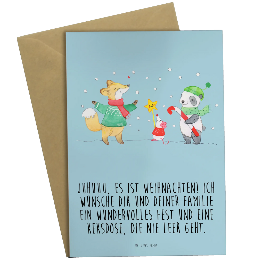 Grußkarte Winter Weihnachtsfreude Grußkarte, Klappkarte, Einladungskarte, Glückwunschkarte, Hochzeitskarte, Geburtstagskarte, Karte, Ansichtskarten, Winter, Weihnachten, Weihnachtsdeko, Nikolaus, Advent, Heiligabend, Wintermotiv, Weihnachtsmann, Weihnachtstage, Fuchs, Weihnachtsbaum, Tannenbaum, Weihnachtszeit