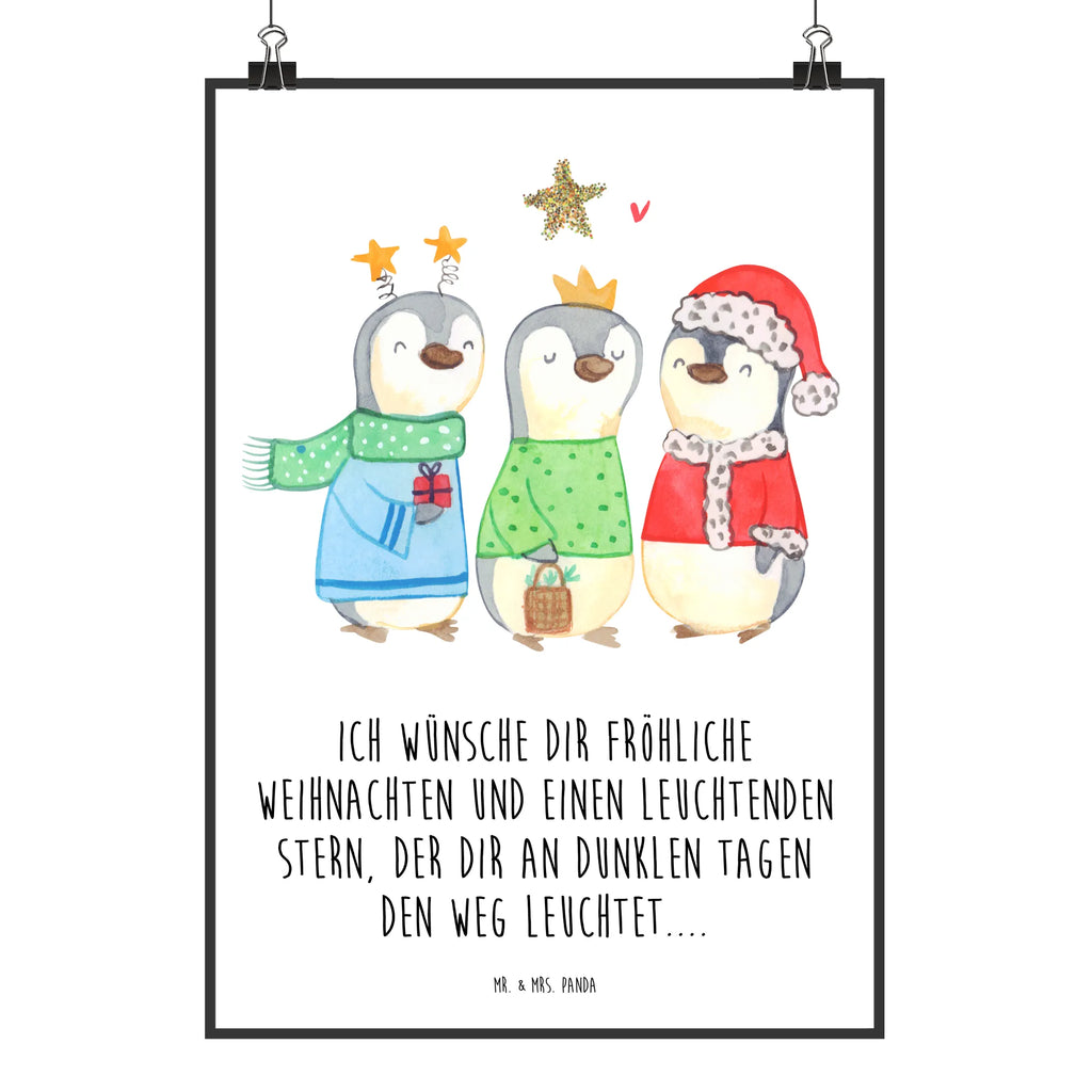 Poster Winterzeit Heilige drei Könige Poster, Wandposter, Bild, Wanddeko, Küchenposter, Kinderposter, Wanddeko Bild, Raumdekoration, Wanddekoration, Handgemaltes Poster, Mr. & Mrs. Panda Poster, Designposter, Kunstdruck, Posterdruck, Winter, Weihnachten, Weihnachtsdeko, Nikolaus, Advent, Heiligabend, Wintermotiv, Weihnachtsmann, Heilige drei Könige, Weihnachtstage, Weihnachtszeit