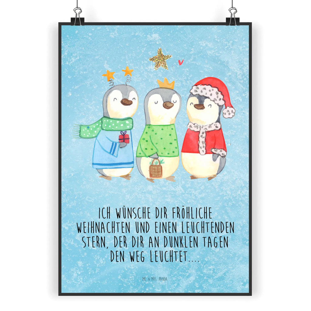 Poster Winterzeit Heilige drei Könige Poster, Wandposter, Bild, Wanddeko, Küchenposter, Kinderposter, Wanddeko Bild, Raumdekoration, Wanddekoration, Handgemaltes Poster, Mr. & Mrs. Panda Poster, Designposter, Kunstdruck, Posterdruck, Winter, Weihnachten, Weihnachtsdeko, Nikolaus, Advent, Heiligabend, Wintermotiv, Weihnachtsmann, Heilige drei Könige, Weihnachtstage, Weihnachtszeit