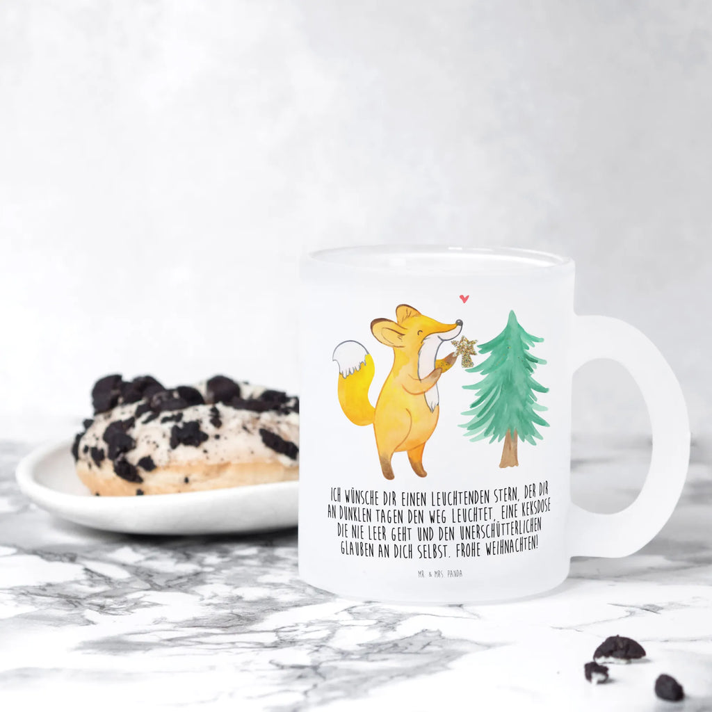 Teetasse Fuchs  Weihnachtsbaum Teetasse, Teeglas, Teebecher, Tasse mit Henkel, Tasse, Glas Teetasse, Teetasse aus Glas, Winter, Weihnachten, Weihnachtsdeko, Nikolaus, Advent, Heiligabend, Wintermotiv, Weihnachtsmann, Weihnachtstage, Fuchs, Schlittschuh, Weihnachtszeit, Weihnachtsdekoration