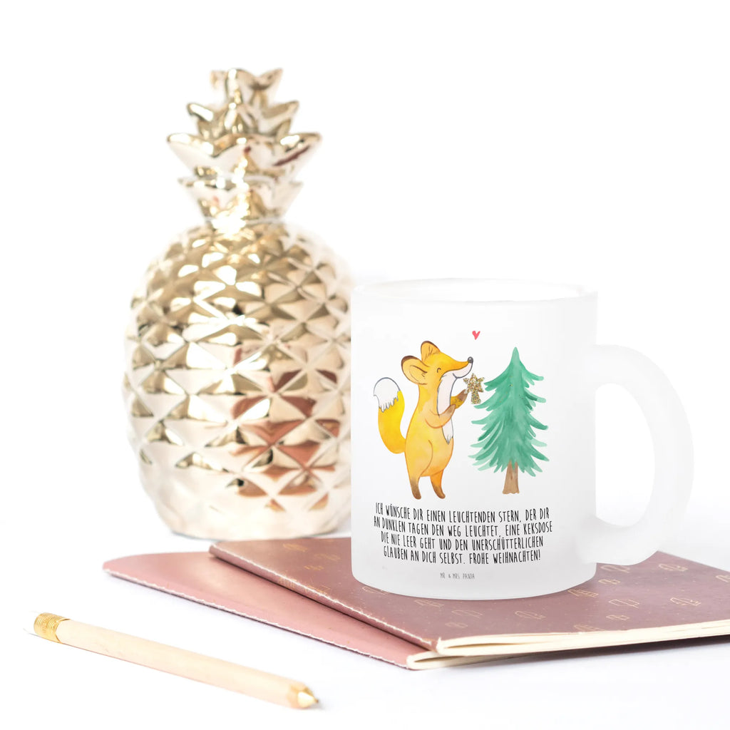 Teetasse Fuchs  Weihnachtsbaum Teetasse, Teeglas, Teebecher, Tasse mit Henkel, Tasse, Glas Teetasse, Teetasse aus Glas, Winter, Weihnachten, Weihnachtsdeko, Nikolaus, Advent, Heiligabend, Wintermotiv, Weihnachtsmann, Weihnachtstage, Fuchs, Schlittschuh, Weihnachtszeit, Weihnachtsdekoration