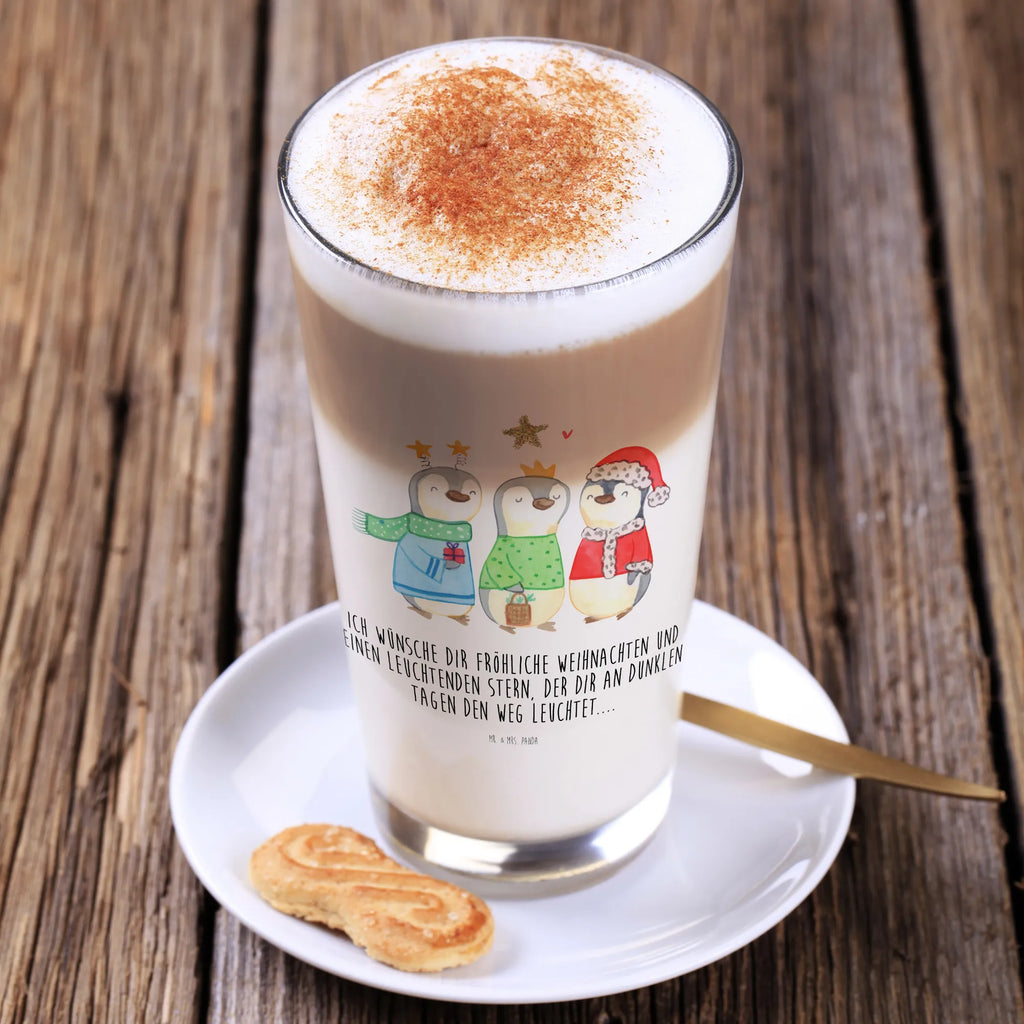 Glas Winterzeit Heilige drei Könige Cappuccino Glas, Glas, Cappuccino Tasse, Latte Macchiato, Winter, Weihnachten, Weihnachtsdeko, Nikolaus, Advent, Heiligabend, Wintermotiv, Weihnachtsmann, Heilige drei Könige, Weihnachtstage, Weihnachtszeit