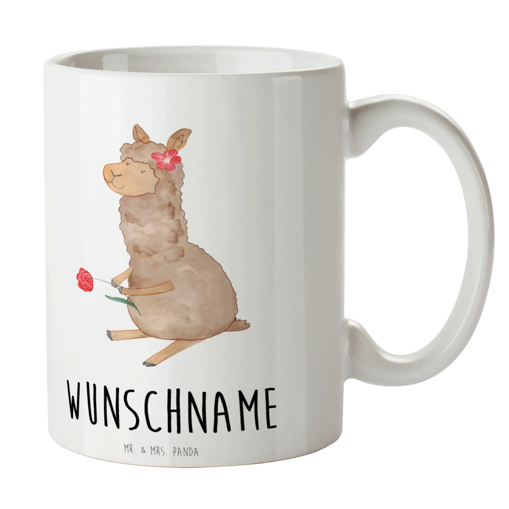 Personalisierte Tasse Alpaka Blume Personalisierte Tasse, Namenstasse, Wunschname, Personalisiert, Tasse, Namen, Drucken, Tasse mit Namen, Alpaka, Lama, Blume, Lamas, Alpaka Zitat, Alpaka Spruch, Alpaka Dekor, Alpaka Geschenk, Alpaka Dekoration, Alpaka Witz, Motiv Alpaka