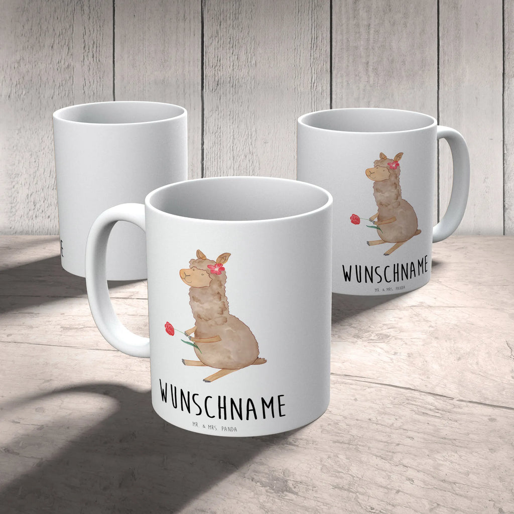 Personalisierte Tasse Alpaka Blume Personalisierte Tasse, Namenstasse, Wunschname, Personalisiert, Tasse, Namen, Drucken, Tasse mit Namen, Alpaka, Lama, Blume, Lamas, Alpaka Zitat, Alpaka Spruch, Alpaka Dekor, Alpaka Geschenk, Alpaka Dekoration, Alpaka Witz, Motiv Alpaka