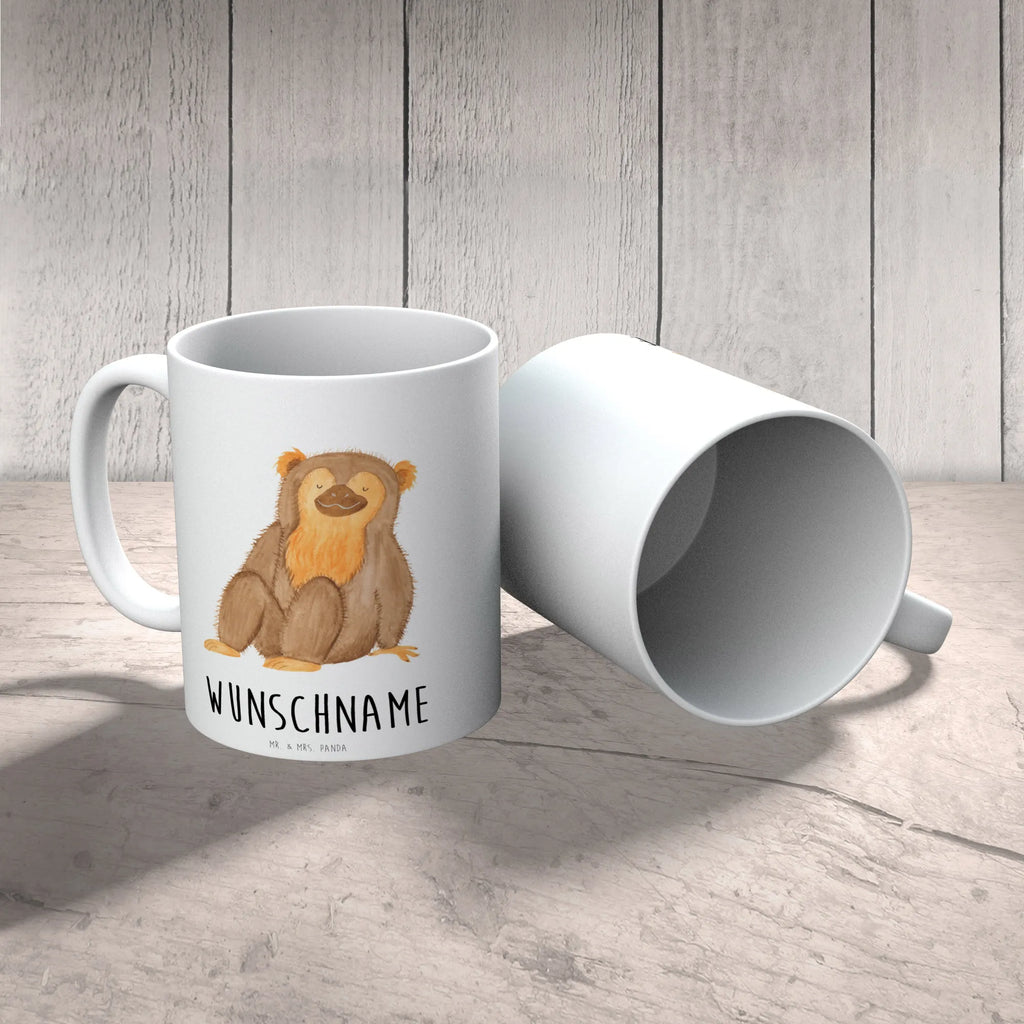 Personalisierte Tasse Affe Personalisierte Tasse, Namenstasse, Wunschname, Personalisiert, Tasse, Namen, Drucken, Tasse mit Namen, Afrika, Wildtiere, Affe, Äffchen, Affen, Selbstliebe, Respekt, Motivation, Selbstachtung, Liebe, Selbstbewusstsein, Selfcare