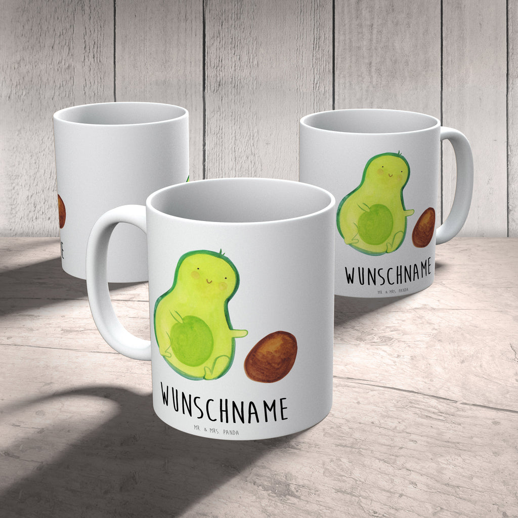 Personalisierte Tasse Avocado rollt Kern Personalisierte Tasse, Namenstasse, Wunschname, Personalisiert, Tasse, Namen, Drucken, Tasse mit Namen, Avocado, Veggie, Vegan, Gesund, Avocados, Schwanger, Geburt, Geburtstag, Säugling, Kind, erstes Kind, zur Geburt, Schwangerschaft, Babyparty, Baby, große Liebe, Liebe, Love