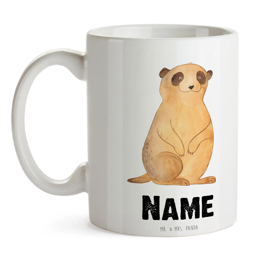 Personalisierte Tasse Erdmännchen Personalisierte Tasse, Namenstasse, Wunschname, Personalisiert, Tasse, Namen, Drucken, Tasse mit Namen, Afrika, Wildtiere, Erdmännchen, Reisen, Spruch, Weltreise, Afrikareise, Roadtrip, Traveling