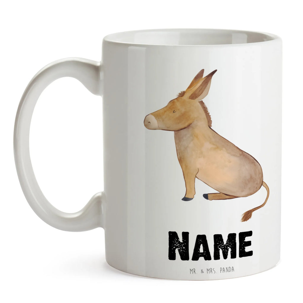 Personalisierte Tasse Esel Personalisierte Tasse, Namenstasse, Wunschname, Personalisiert, Tasse, Namen, Drucken, Tasse mit Namen, Tiermotive, Gute Laune, lustige Sprüche, Tiere, Esel, Weisheit, Lebensmut, Lebensglück, Ziel, Lebensziel, Mut, erfolg, tapferkeit, positive gedanken, zuversicht