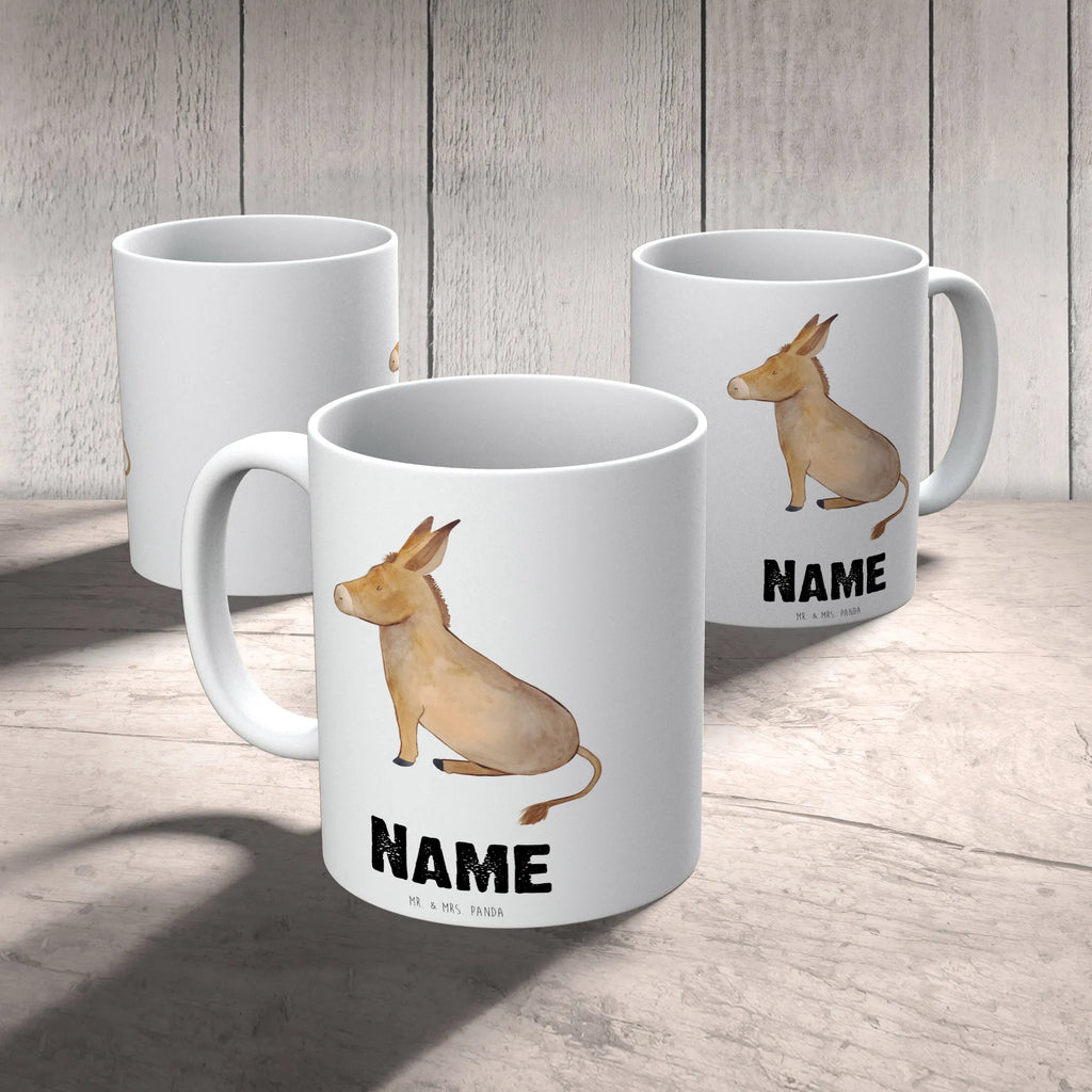 Personalisierte Tasse Esel Personalisierte Tasse, Namenstasse, Wunschname, Personalisiert, Tasse, Namen, Drucken, Tasse mit Namen, Tiermotive, Gute Laune, lustige Sprüche, Tiere, Esel, Weisheit, Lebensmut, Lebensglück, Ziel, Lebensziel, Mut, erfolg, tapferkeit, positive gedanken, zuversicht