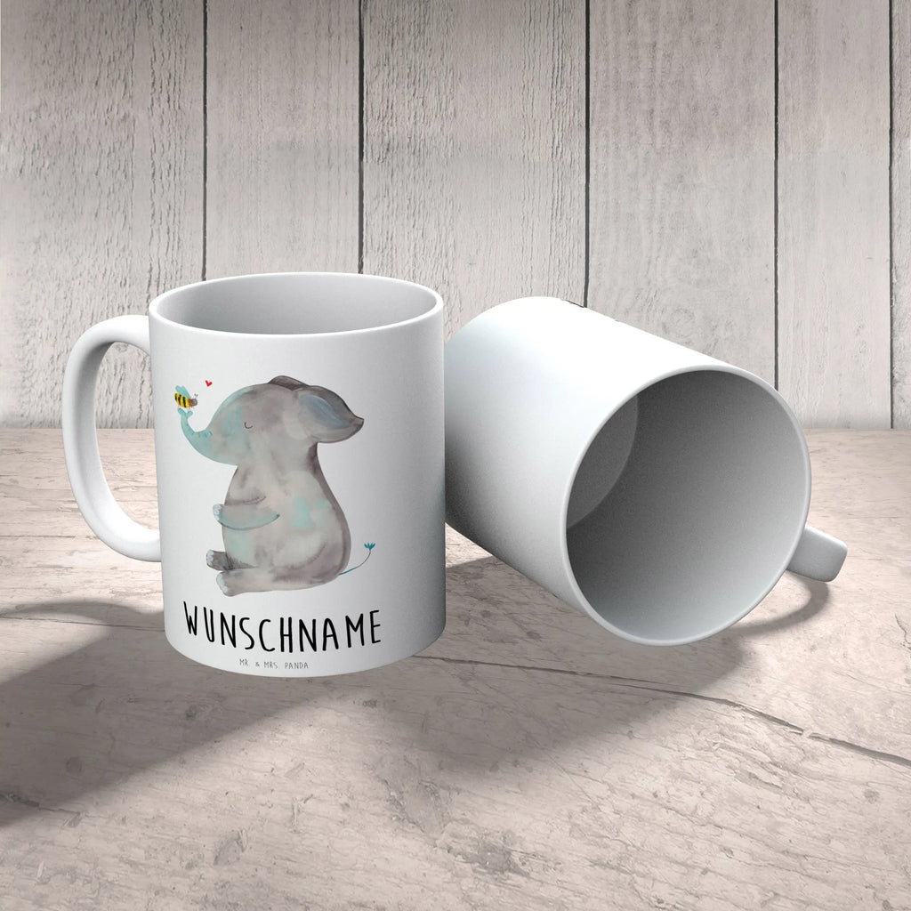 Personalisierte Tasse Elefant & Biene Personalisierte Tasse, Namenstasse, Wunschname, Personalisiert, Tasse, Namen, Drucken, Tasse mit Namen, Tiermotive, Gute Laune, lustige Sprüche, Tiere, Elefant, Biene, Liebe, Liebesbeweis, Jahrestag, Liebesgeschenk, Heiratsantrag, Hochzeitsgeschenk, Liebesspruch