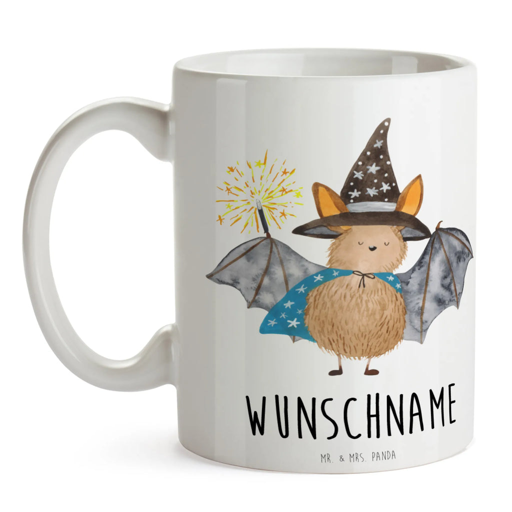 Personalisierte Tasse Fledermaus Zauberer Personalisierte Tasse, Namenstasse, Wunschname, Personalisiert, Tasse, Namen, Drucken, Tasse mit Namen, Tiermotive, Gute Laune, lustige Sprüche, Tiere, Fledermaus, Fledermäuse, Zauberer, Magier, Frauen, reinsteigern