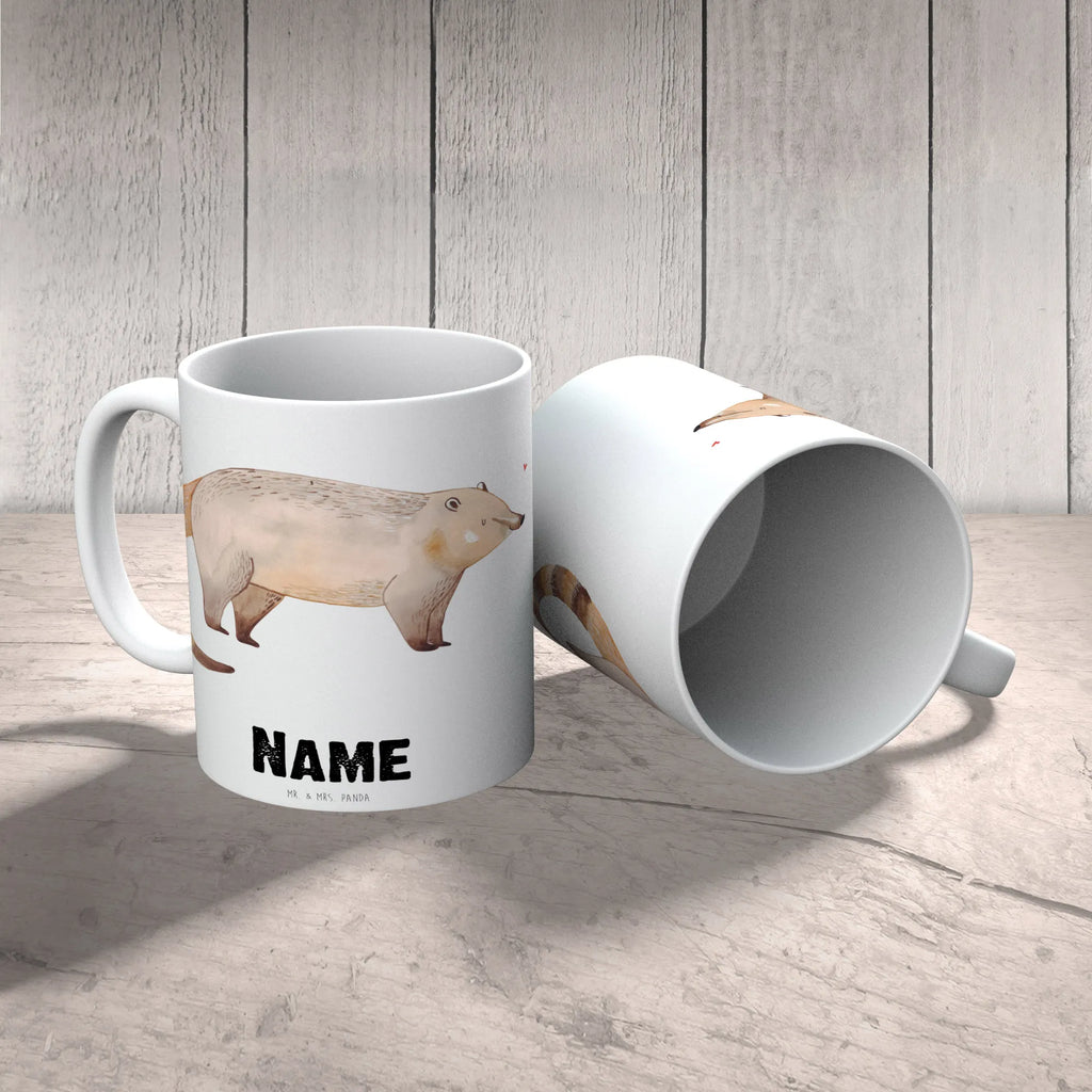 Personalisierte Tasse Nasenbär Personalisierte Tasse, Namenstasse, Wunschname, Personalisiert, Tasse, Namen, Drucken, Tasse mit Namen, Tiermotive, Gute Laune, lustige Sprüche, Tiere, Nasenbär, Nasenbären, Rüsselbär, Bär