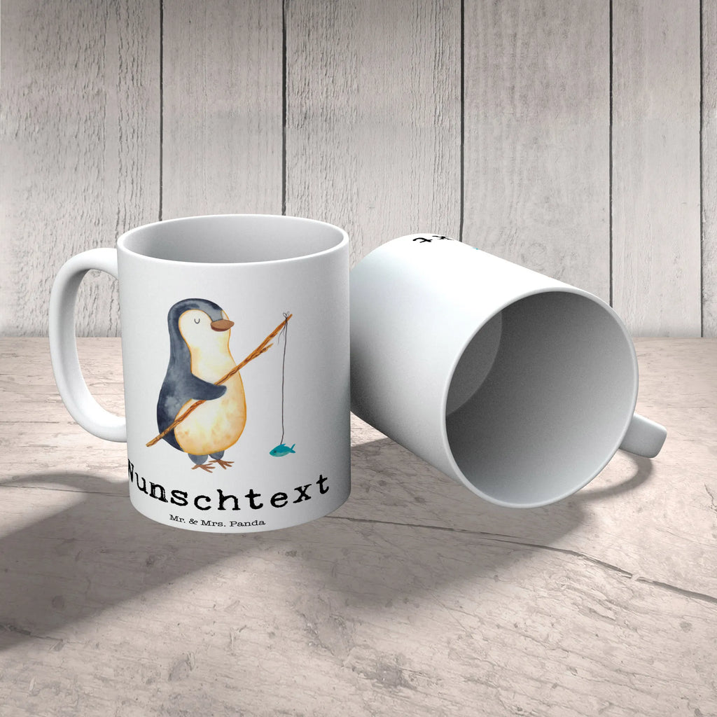 Personalisierte Tasse Pinguin Angler Personalisierte Tasse, Namenstasse, Wunschname, Personalisiert, Tasse, Namen, Drucken, Tasse mit Namen, Pinguin, Pinguine, Angeln, Angler, Tagträume, Hobby, Plan, Planer, Tagesplan, Neustart, Motivation, Geschenk, Freundinnen, Geschenkidee, Urlaub, Wochenende