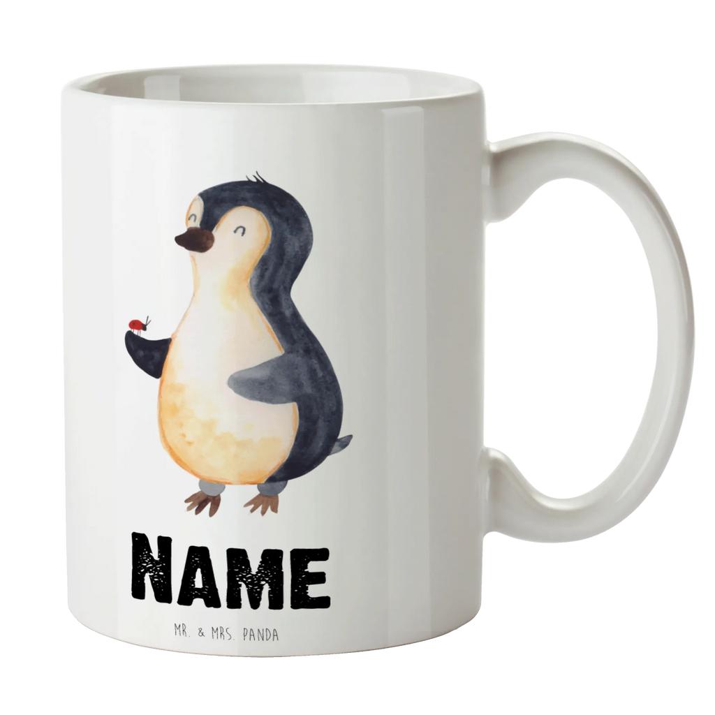 Personalisierte Tasse Pinguin Marienkäfer Personalisierte Tasse, Namenstasse, Wunschname, Personalisiert, Tasse, Namen, Drucken, Tasse mit Namen, Pinguin, Pinguine, Marienkäfer, Liebe, Wunder, Glück, Freude, Lebensfreude