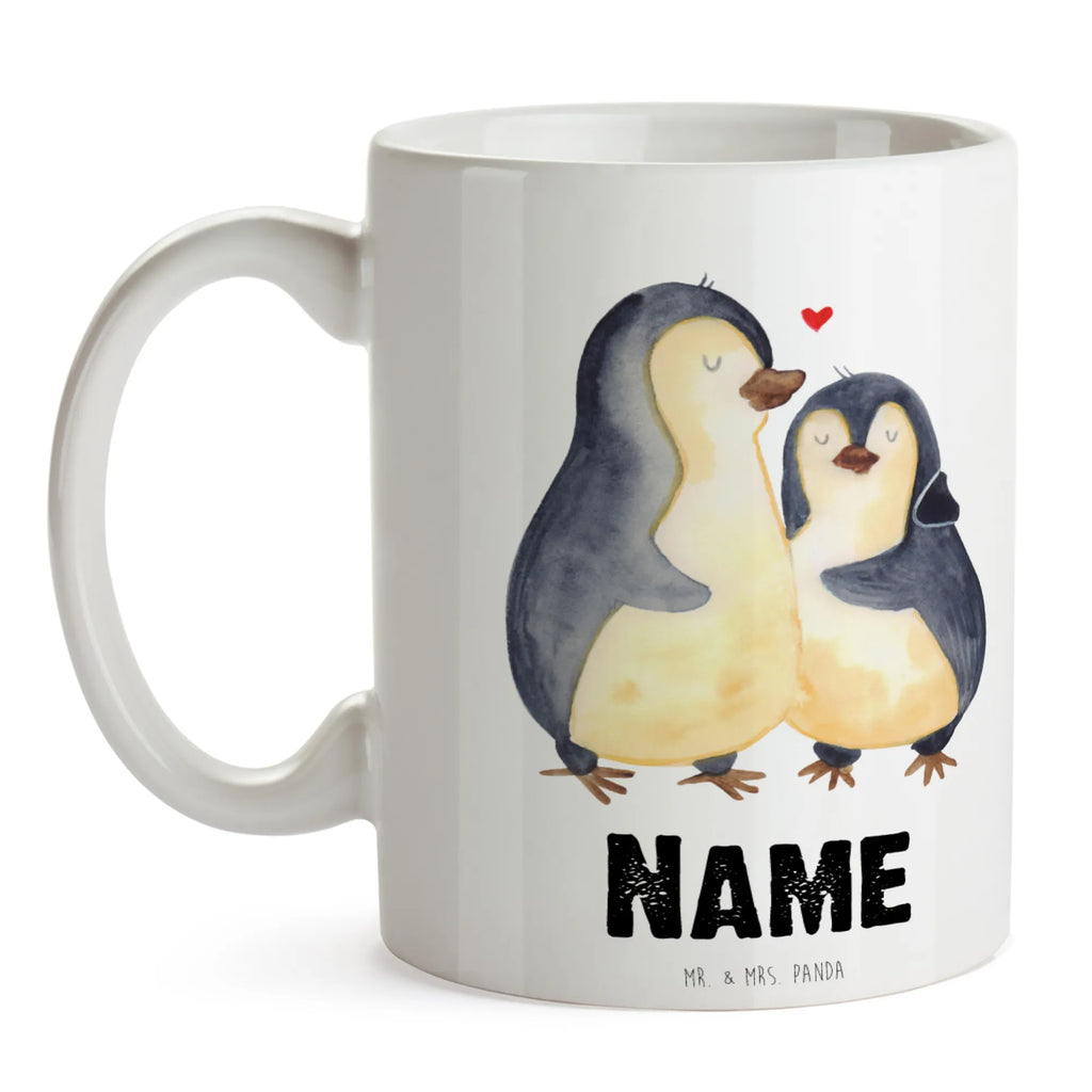 Personalisierte Tasse Pinguin umarmend Personalisierte Tasse, Namenstasse, Wunschname, Personalisiert, Tasse, Namen, Drucken, Tasse mit Namen, Pinguin, Liebe, Liebespaar, Liebesbeweis, Liebesgeschenk, Verlobung, Jahrestag, Hochzeitstag, Hochzeit, Hochzeitsgeschenk