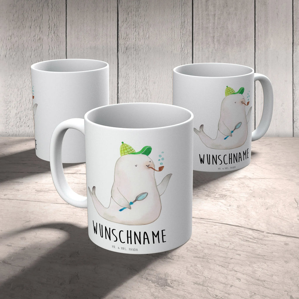 Personalisierte Tasse Robbe Sherlock Personalisierte Tasse, Namenstasse, Wunschname, Personalisiert, Tasse, Namen, Drucken, Tasse mit Namen, Tiermotive, Gute Laune, lustige Sprüche, Tiere