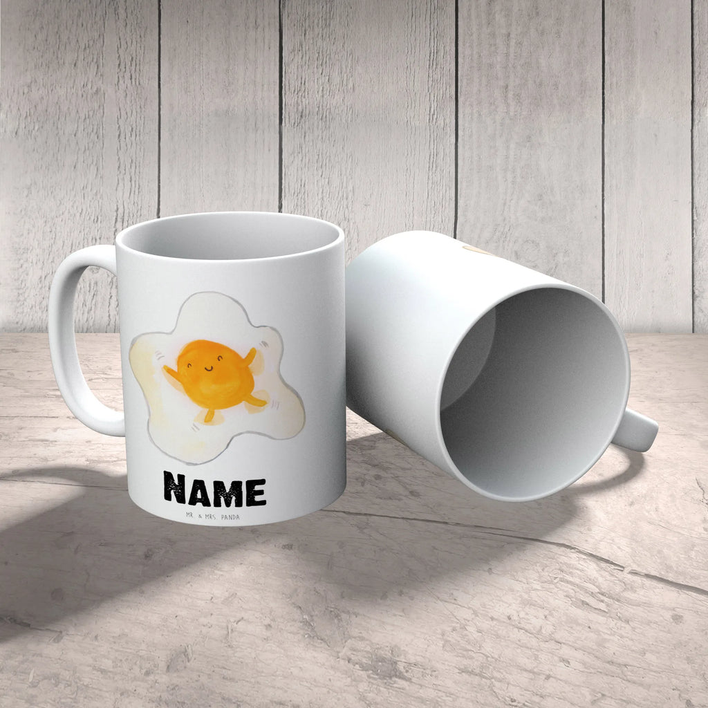 Personalisierte Tasse Spiegelei Personalisierte Tasse, Namenstasse, Wunschname, Personalisiert, Tasse, Namen, Drucken, Tasse mit Namen, Tiermotive, Gute Laune, lustige Sprüche, Tiere, Ei, Spiegelei, Schön, Tag, Glücklich, Liebe