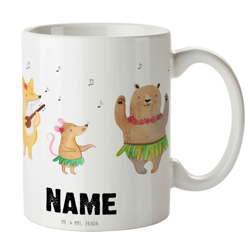 Personalisierte Tasse Waldtiere Aloha Personalisierte Tasse, Namenstasse, Wunschname, Personalisiert, Tasse, Namen, Drucken, Tasse mit Namen, Tiermotive, Gute Laune, lustige Sprüche, Tiere, Wald, Waldtiere, Musik, Aloha, Bär, Hase, Igel, Tanzen, Leben, Lachen