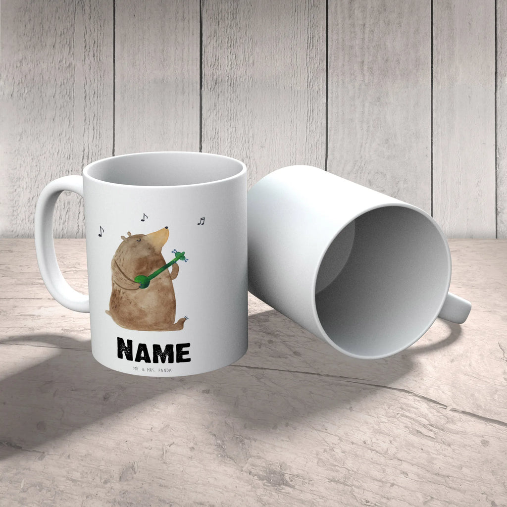 Personalisierte Tasse Bär Gitarre Personalisierte Tasse, Namenstasse, Wunschname, Personalisiert, Tasse, Namen, Drucken, Tasse mit Namen, Bär, Teddy, Teddybär