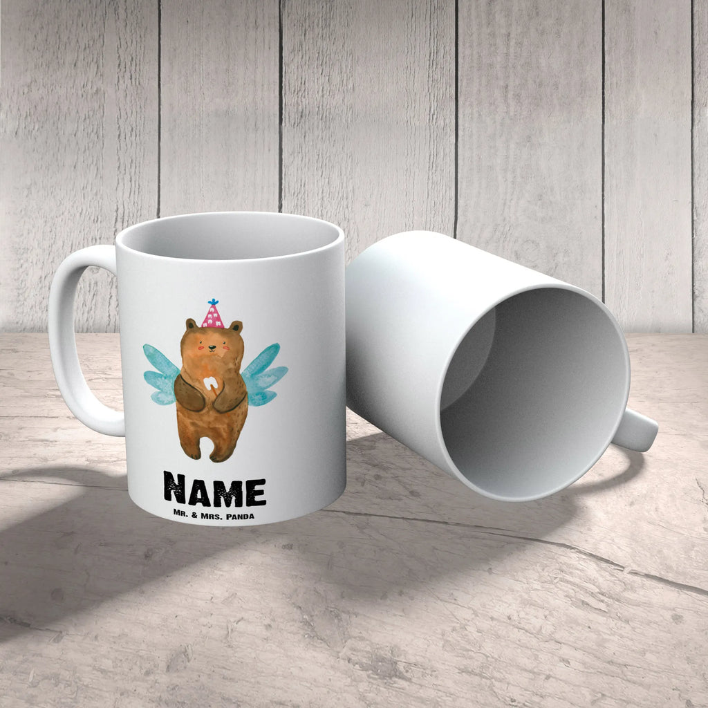 Personalisierte Tasse Zahnfee Bär Personalisierte Tasse, Namenstasse, Wunschname, Personalisiert, Tasse, Namen, Drucken, Tasse mit Namen, Bär, Teddy, Teddybär, Zahnfee, Fee, Milchzahn, Erster Zahn