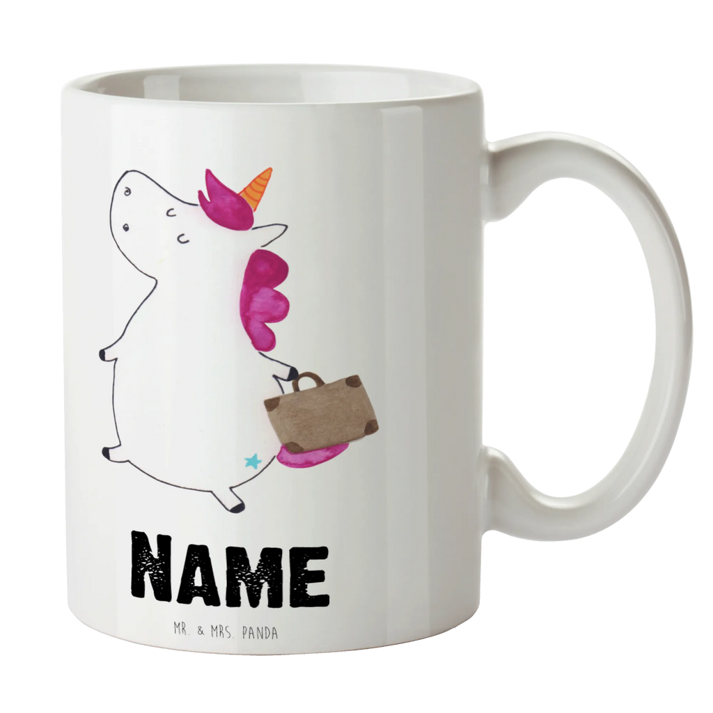 Personalisierte Tasse Einhorn Koffer Personalisierte Tasse, Namenstasse, Wunschname, Personalisiert, Tasse, Namen, Drucken, Tasse mit Namen, Einhorn, Einhörner, Einhorn Deko, Pegasus, Unicorn, unicorn, Koffer, Verreisen, Reise, Gepäck, Abenteuer, Erwachsen, Kind, albern, Spaß, lustig, witzig