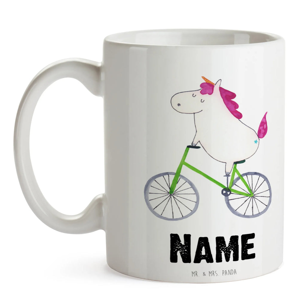 Personalisierte Tasse Einhorn Radfahrer Personalisierte Tasse, Namenstasse, Wunschname, Personalisiert, Tasse, Namen, Drucken, Tasse mit Namen, Einhorn, Einhörner, Einhorn Deko, Unicorn, Radfahren, Radfahrer, Rad, Bike, Feenstaub, Konfetti, Luxusproblem, Kummer, Liebeskummer