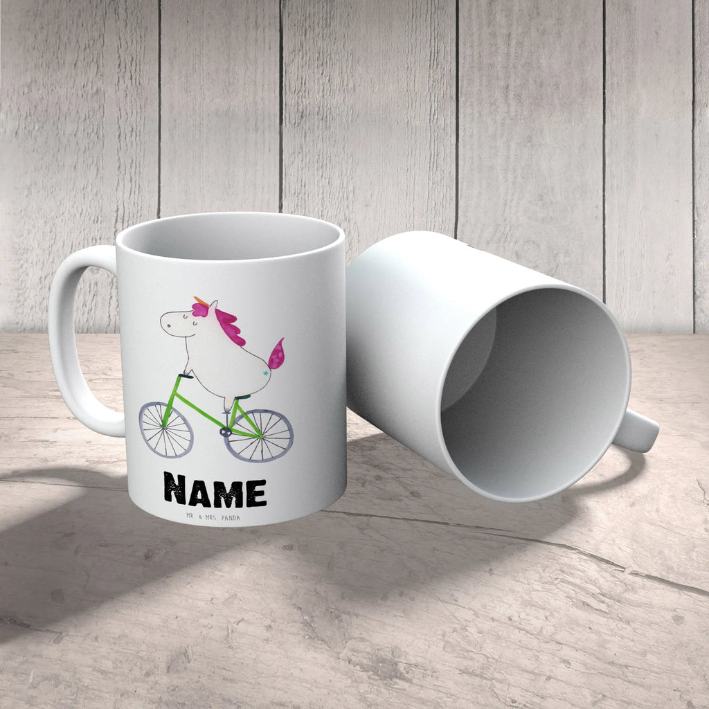 Personalisierte Tasse Einhorn Radfahrer Personalisierte Tasse, Namenstasse, Wunschname, Personalisiert, Tasse, Namen, Drucken, Tasse mit Namen, Einhorn, Einhörner, Einhorn Deko, Unicorn, Radfahren, Radfahrer, Rad, Bike, Feenstaub, Konfetti, Luxusproblem, Kummer, Liebeskummer