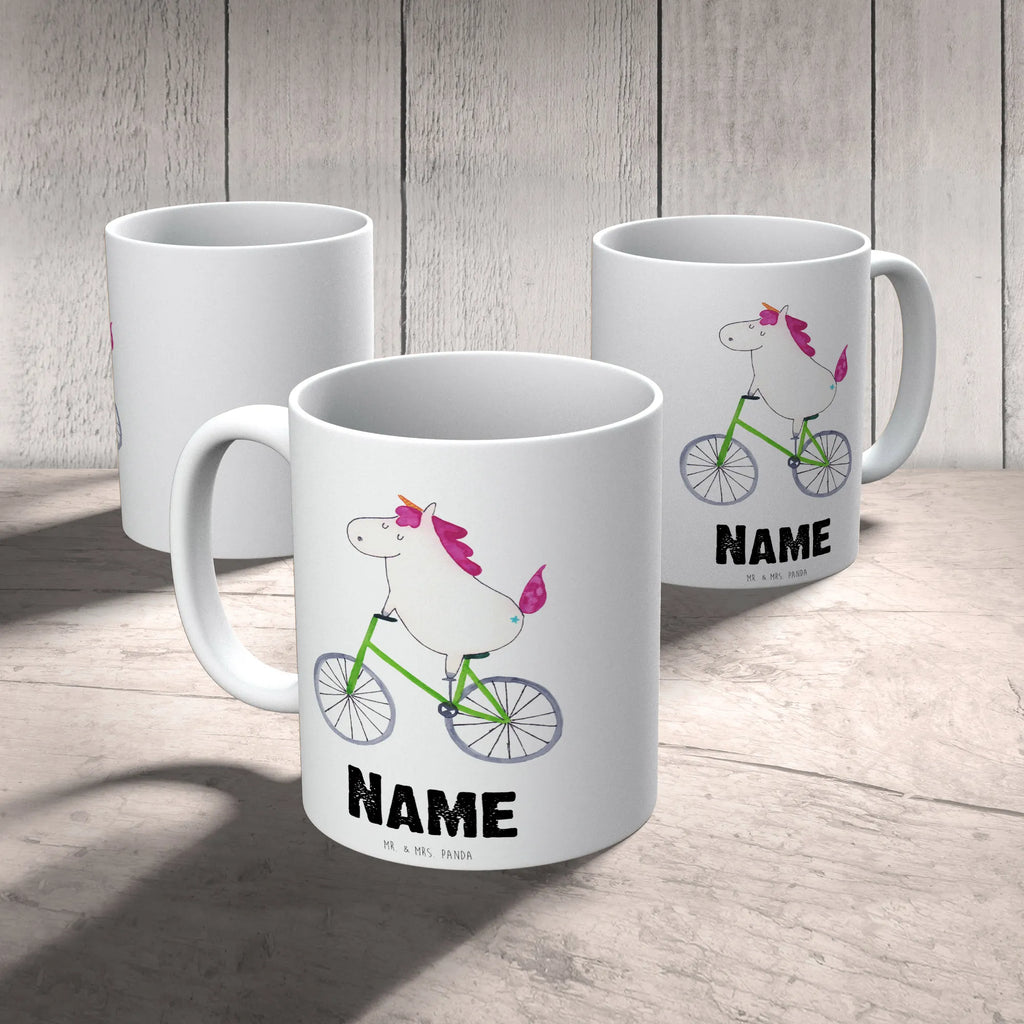 Personalisierte Tasse Einhorn Radfahrer Personalisierte Tasse, Namenstasse, Wunschname, Personalisiert, Tasse, Namen, Drucken, Tasse mit Namen, Einhorn, Einhörner, Einhorn Deko, Unicorn, Radfahren, Radfahrer, Rad, Bike, Feenstaub, Konfetti, Luxusproblem, Kummer, Liebeskummer