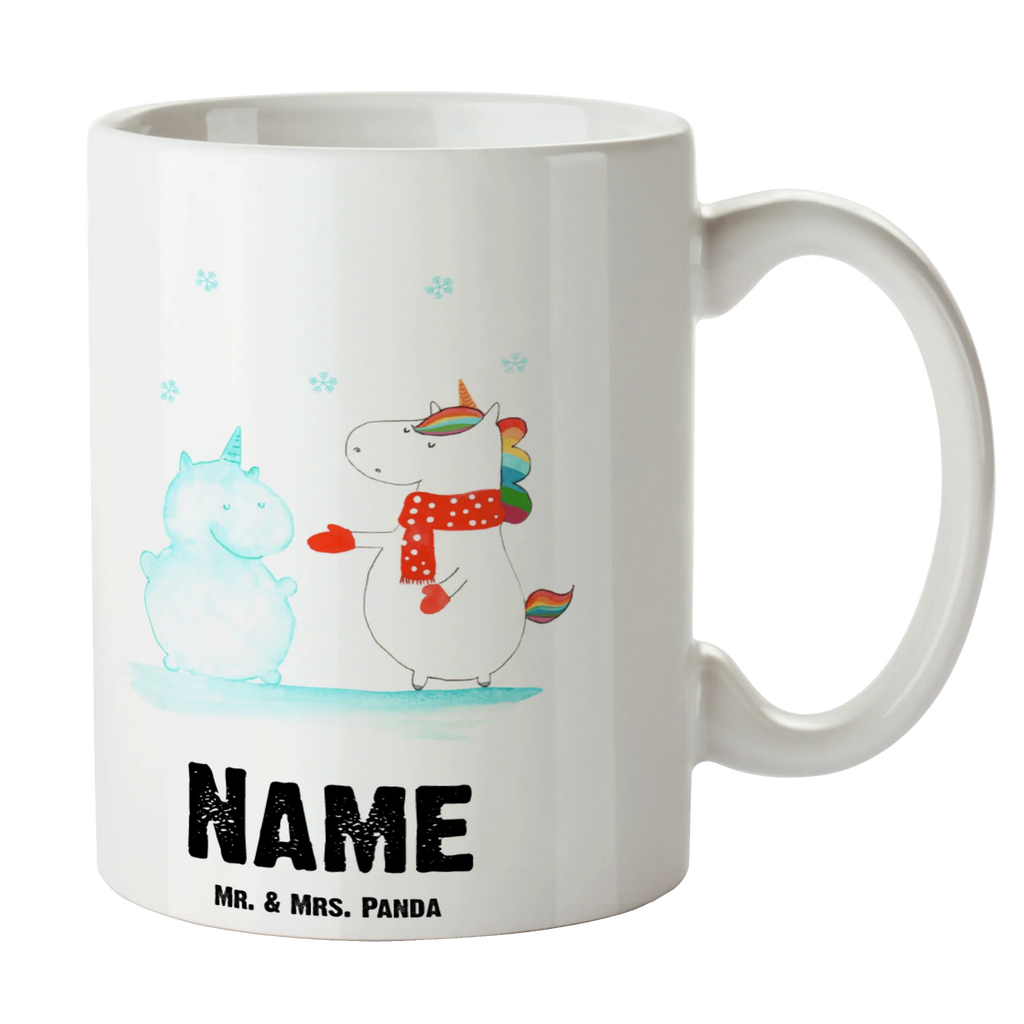 Personalisierte Tasse Einhorn Schneemann Personalisierte Tasse, Namenstasse, Wunschname, Personalisiert, Tasse, Namen, Drucken, Tasse mit Namen, Einhorn, Einhörner, Einhorn Deko, Unicorn, Schneemann, Winter, Schnee, Kuchen, Weihnachten, kalt, Mütze, Handschuhe, X-Mas