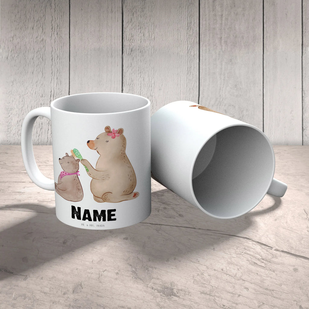 Personalisierte Tasse Bär mit Kind Personalisierte Tasse, Namenstasse, Wunschname, Personalisiert, Tasse, Namen, Drucken, Tasse mit Namen, Familie, Vatertag, Muttertag, Bruder, Schwester, Mama, Papa, Oma, Opa, Geschenk, Mutti, Mutter