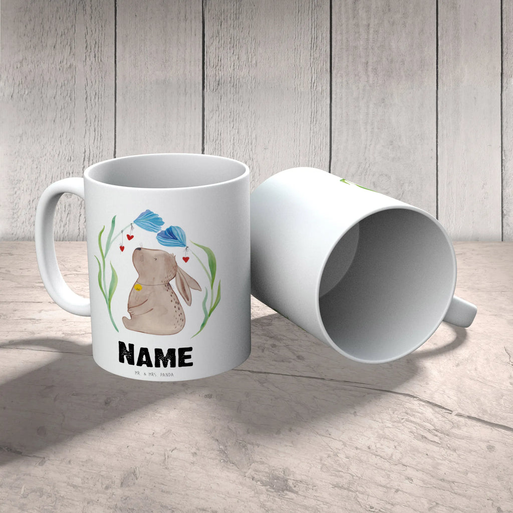 Personalisierte Tasse Hase Blume Personalisierte Tasse, Namenstasse, Wunschname, Personalisiert, Tasse, Namen, Drucken, Tasse mit Namen, Ostern, Osterhase, Ostergeschenke, Osternest, Osterdeko, Geschenke zu Ostern, Ostern Geschenk, Ostergeschenke Kinder, Ostern Kinder, Hase, Kaninchen, Kind, Taufe, Taufgeschenk, Geburt, Schwangerschaft, erstes Kind, Kindergeburtstag, Geburtstag, Hoffnung, Träume