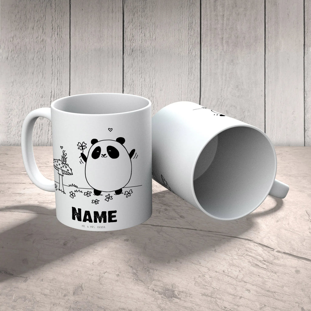 Personalisierte Tasse Easy & Peasy Viel Glück Personalisierte Tasse, Namenstasse, Wunschname, Personalisiert, Tasse, Namen, Drucken, Tasse mit Namen