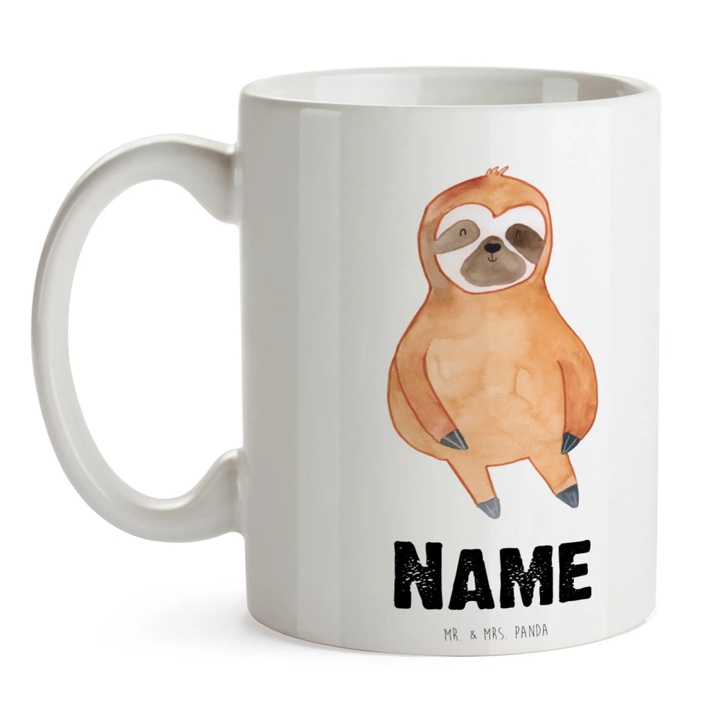 Personalisierte Tasse Faultier Zufrieden Personalisierte Tasse, Namenstasse, Wunschname, Personalisiert, Tasse, Namen, Drucken, Tasse mit Namen, Faultier, Faultier Geschenk, Faultier Deko, Faultiere, faul, Lieblingstier, Pause, relaxen, Glück, glücklich, zufrieden, happy, Zufriedenheit, Gelassenheit, Ruhe, Frieden