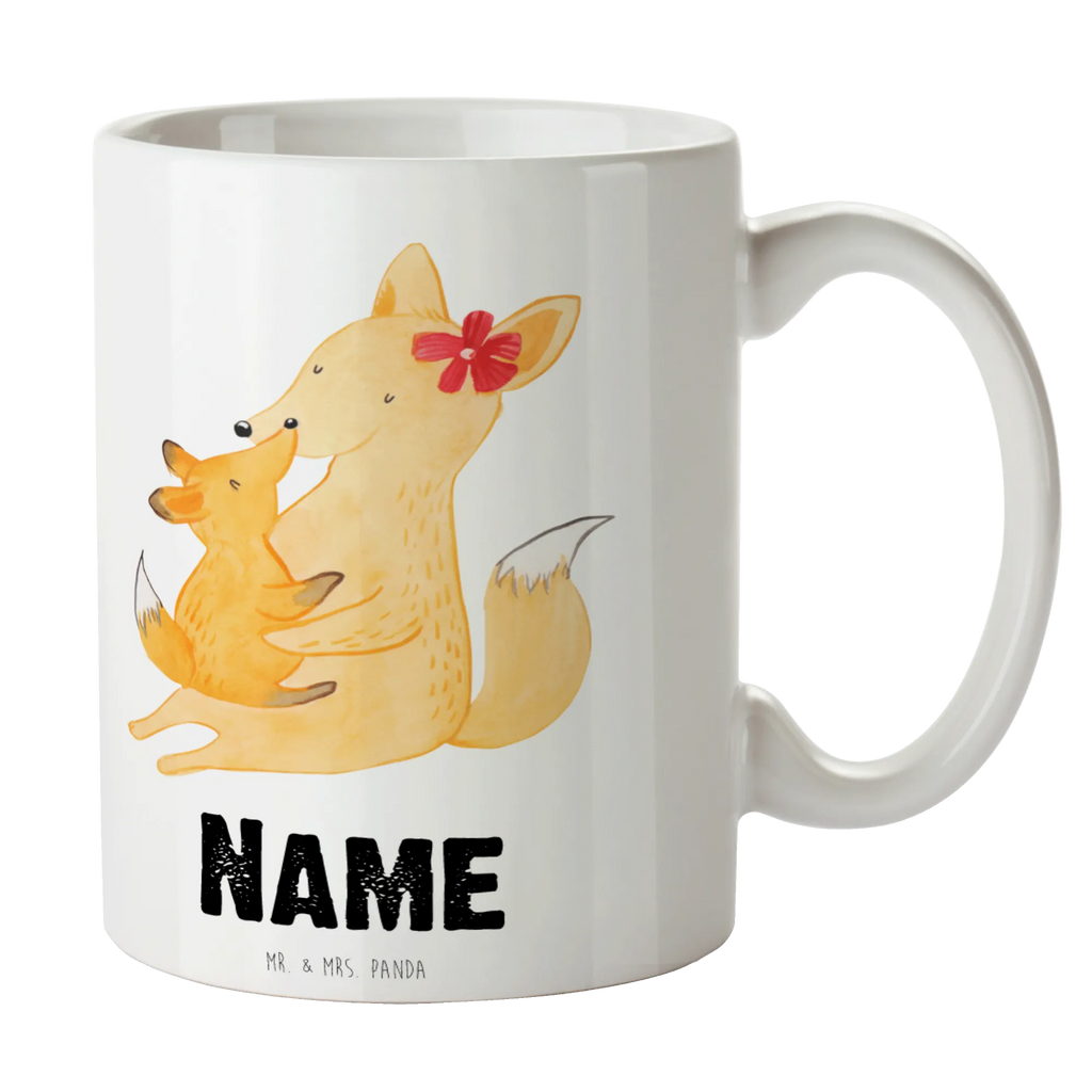 Personalisierte Tasse Fuchs Mama & Kind Personalisierte Tasse, Namenstasse, Wunschname, Personalisiert, Tasse, Namen, Drucken, Tasse mit Namen, Familie, Vatertag, Muttertag, Bruder, Schwester, Mama, Papa, Oma, Opa, Mutter, Tochter, Lieblingstochter, Beste Tochter, Geschenk