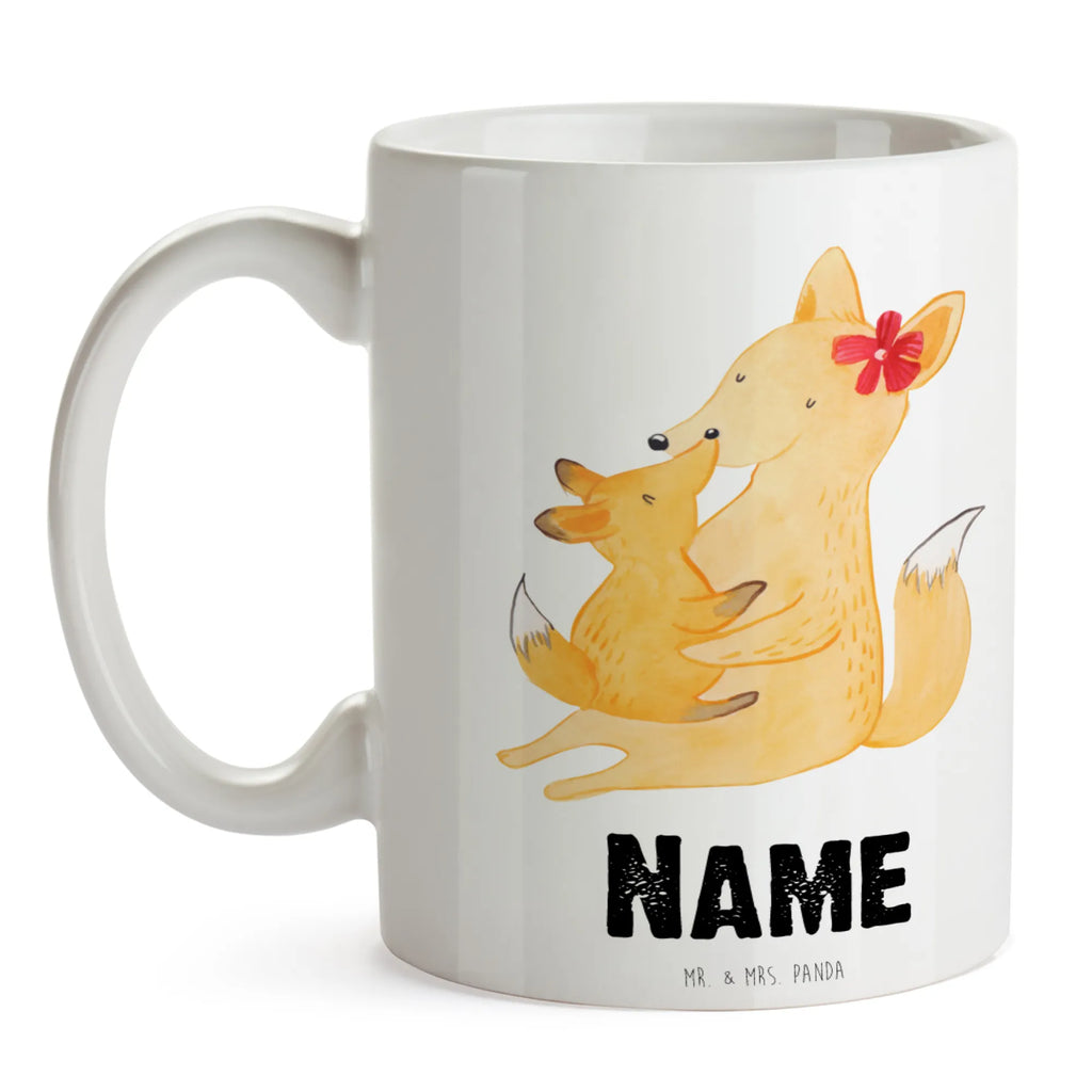 Personalisierte Tasse Fuchs Mama & Kind Personalisierte Tasse, Namenstasse, Wunschname, Personalisiert, Tasse, Namen, Drucken, Tasse mit Namen, Familie, Vatertag, Muttertag, Bruder, Schwester, Mama, Papa, Oma, Opa, Mutter, Tochter, Lieblingstochter, Beste Tochter, Geschenk