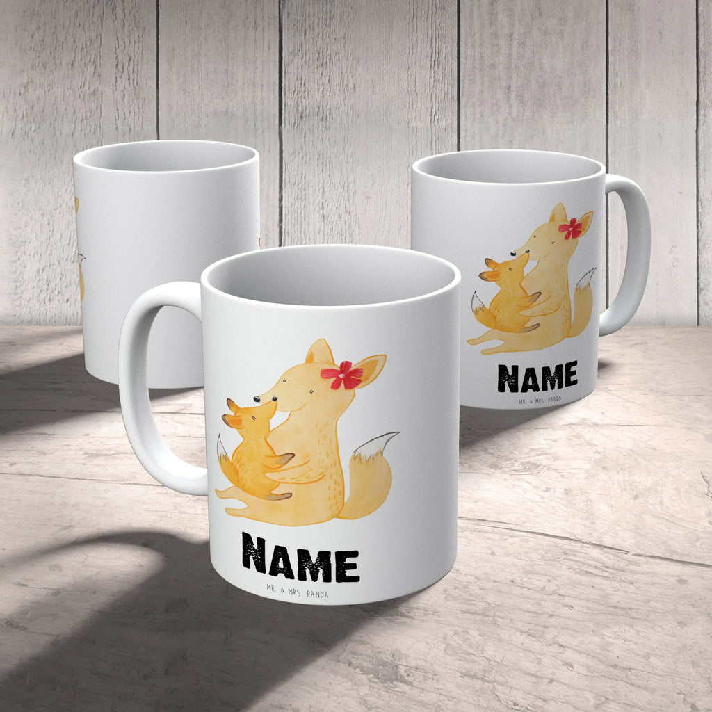 Personalisierte Tasse Fuchs Mama & Kind Personalisierte Tasse, Namenstasse, Wunschname, Personalisiert, Tasse, Namen, Drucken, Tasse mit Namen, Familie, Vatertag, Muttertag, Bruder, Schwester, Mama, Papa, Oma, Opa, Mutter, Tochter, Lieblingstochter, Beste Tochter, Geschenk