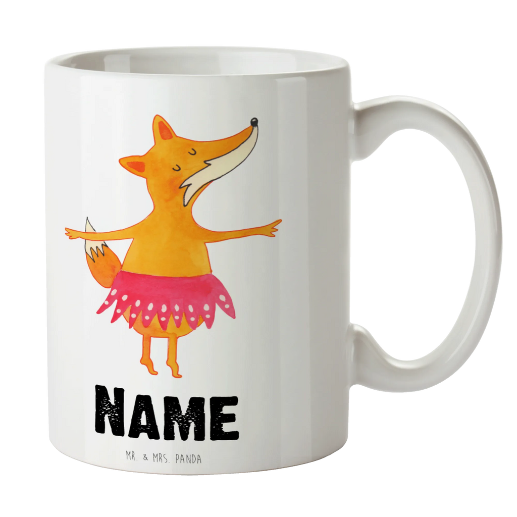 Personalisierte Tasse Fuchs Ballerina Personalisierte Tasse, Namenstasse, Wunschname, Personalisiert, Tasse, Namen, Drucken, Tasse mit Namen, Fuchs, Fuchs Spruch, Füchse, Füchsin, Ballerina, Ballett, Tänzerin, Tanzen, Party, Einladung, Geburtstag