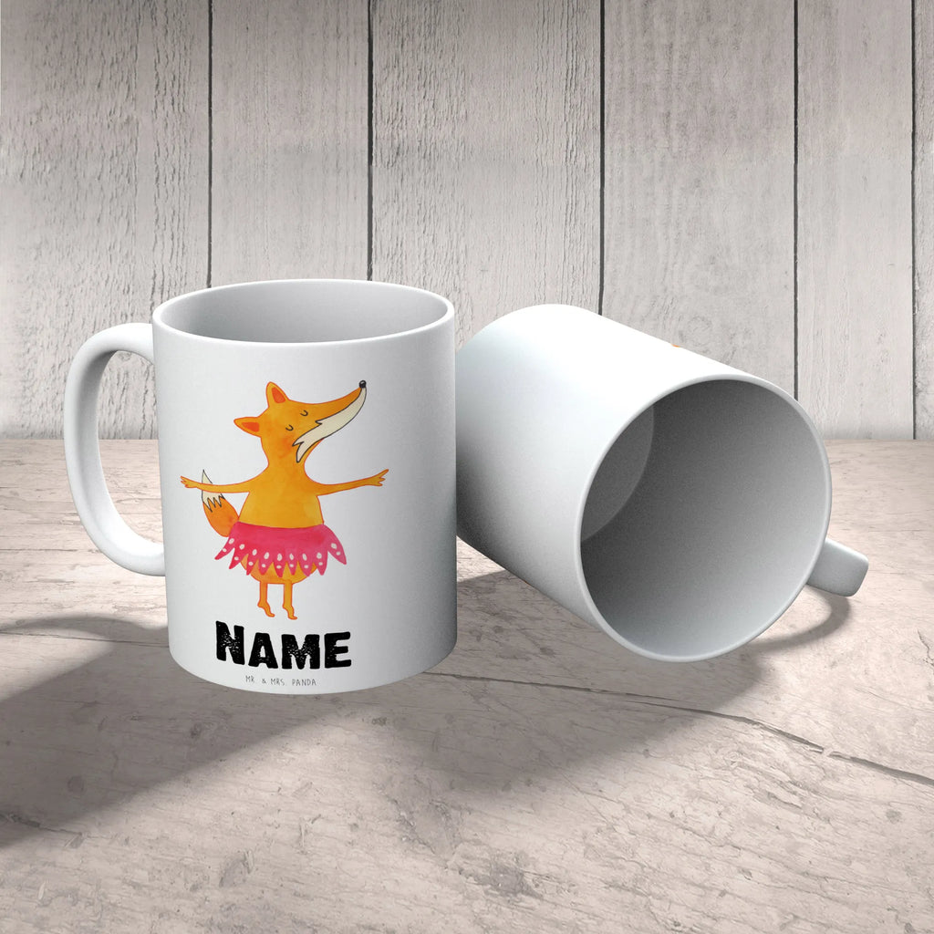 Personalisierte Tasse Fuchs Ballerina Personalisierte Tasse, Namenstasse, Wunschname, Personalisiert, Tasse, Namen, Drucken, Tasse mit Namen, Fuchs, Fuchs Spruch, Füchse, Füchsin, Ballerina, Ballett, Tänzerin, Tanzen, Party, Einladung, Geburtstag