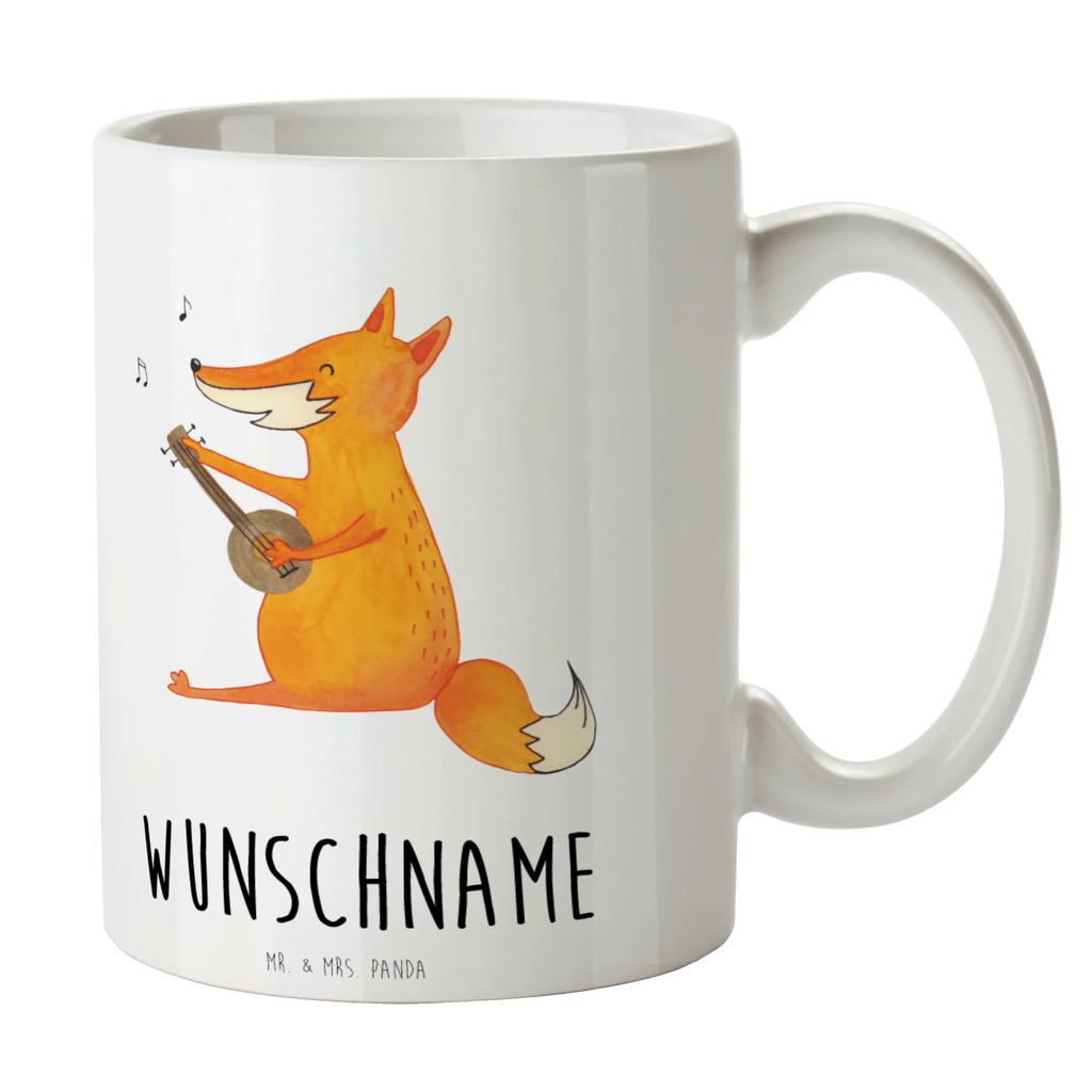 Personalisierte Tasse Fuchs Gitarre Personalisierte Tasse, Namenstasse, Wunschname, Personalisiert, Tasse, Namen, Drucken, Tasse mit Namen, Fuchs, Füchse, Geschenk Musiker, Musik Spruch, Musikerin, Sänger, Sängerin, Gitarre