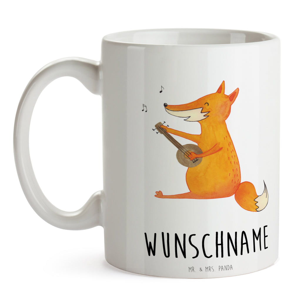 Personalisierte Tasse Fuchs Gitarre Personalisierte Tasse, Namenstasse, Wunschname, Personalisiert, Tasse, Namen, Drucken, Tasse mit Namen, Fuchs, Füchse, Geschenk Musiker, Musik Spruch, Musikerin, Sänger, Sängerin, Gitarre