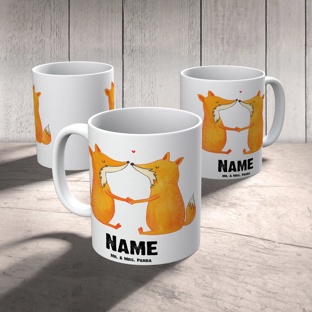 Personalisierte Tasse Füchse Liebe Personalisierte Tasse, Namenstasse, Wunschname, Personalisiert, Tasse, Namen, Drucken, Tasse mit Namen, Fuchs, Füchse, Fox, Liebe, Liebespaar, Paar, Partner, Freundin, Freund, Ehe, Verlobte, Ehemann, Ehefrau, Liebesbeweis