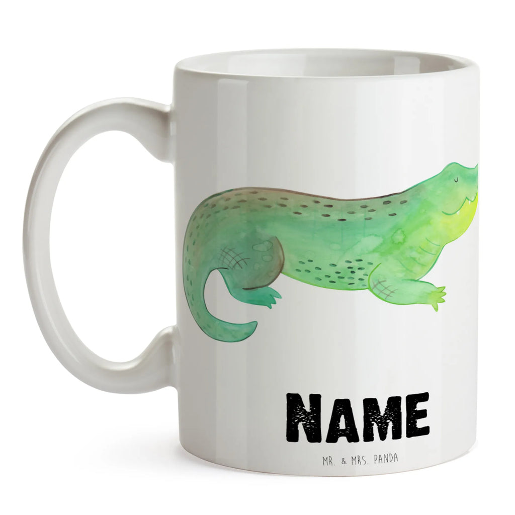 Personalisierte Tasse Krokodil Personalisierte Tasse, Namenstasse, Wunschname, Personalisiert, Tasse, Namen, Drucken, Tasse mit Namen, Meerestiere, Meer, Urlaub, Krokodil, Krokodile, verrückt sein, spontan sein, Abenteuerlust, Reiselust, Freundin, beste Freundin, Lieblingsmensch